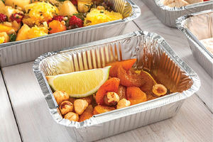 Récipient alimentaire en aluminium avec couvercles pour emballage alimentaire Plateaux en aluminium de formes variées pour le stockage et la cuisson des aliments - Product Image 4