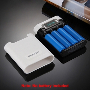 Boîtier de batterie externe HAWEEL DIY 4 x <span class=keywords><strong>18650</strong></span> (batteries non incluses) 10000 mAh avec écran LCD, 2 sorties USB et affichage - Product Image 6