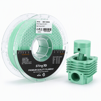 Sting3D PETG Filament 1,75mm Anheizbar HDT 160°C Technisches 3D-Drucker-Filament mit Dimensionsstabilität Vakuumversiegelt PETG-Filament