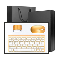Set Hadiah Eksekutif Bisnis 3 in 1: Speaker Bluetooth, Mouse, Keyboard Combo dengan Logo Custom - Produk Promosi Kantor yang Hemat Biaya