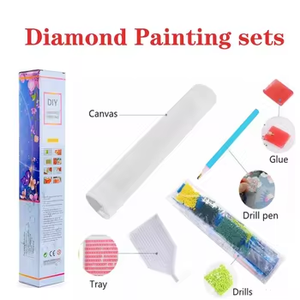 N-Mini011 Juego de 8 Kits de Pintura de Diamantes Personalizados con Diseño de Paisaje en Miniatura, con Marco, Arte en Lienzo Ecológico para Hacer en Casa - Product Image 6