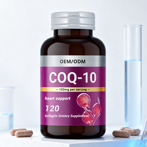 Integratore Alimentare OEM CoQ10 100mg in Capsule Softgel ad Alta Potenza, Ubiquinone per Flessibilità Arteriosa e Funzione Endoteliale, Testato in Laboratorio - Product Image 1