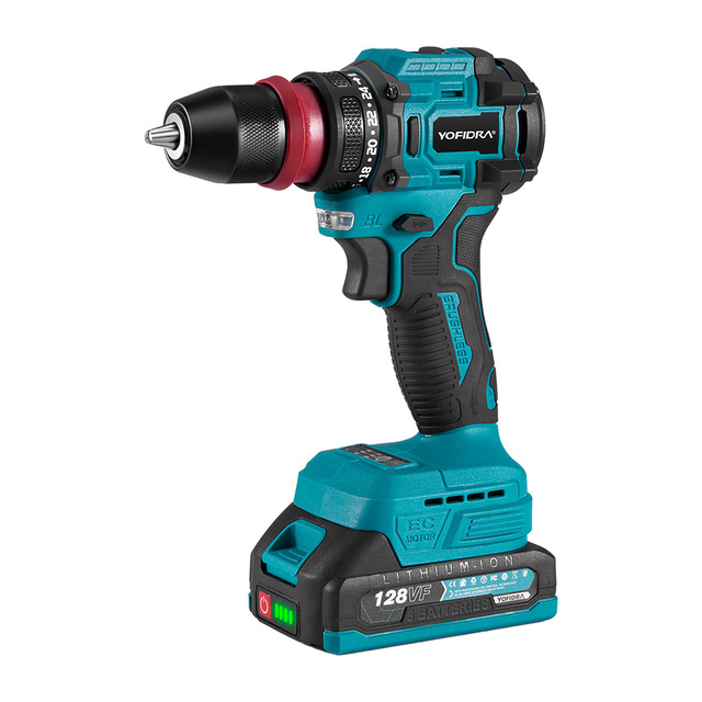 Cordless Impact Electric Drill Set Portable Hardware Power Tools 18v Power Drills Metal and Concrete Power Tools for Wood Knit