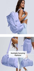 Multifunctional Dual-use Lady Polyester Travel Duffel Bags Overnight Bag <b>Backpack</b> Outdoor Sport Activities Crossbody Bag - Product Image 5