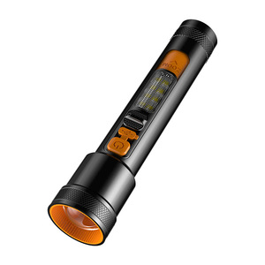 Linterna de Alta Intensidad 19Baba de Aleación de Aluminio, 1200mAh Recargable, Luz Lateral COB, para Uso en Exteriores y en el Hogar - Product Image 1