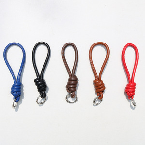 สายคล้องกระเป๋าหนัง PU สีสันสดใส พวงกุญแจห้อยกระเป๋าแบบมินิมอล สายคล้องโทรศัพท์ DIY อุปกรณ์เสริมขายส่ง - Product Image 5
