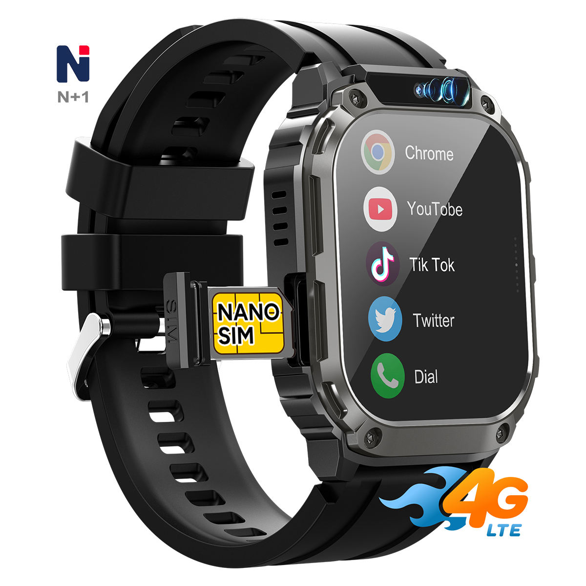 Smart Watch Phone NKS31 4G Kids Smart Watch with Camera - Main Image