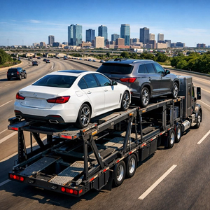 Vente directe usine – <span class=keywords><strong>Remorque</strong></span> porte-voitures <span class=keywords><strong>double</strong></span> pont 3 <span class=keywords><strong>essieux</strong></span> 6-8 places pour transport de voitures à vendre - Product Image 1