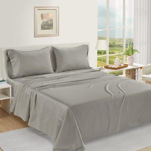 Tấm & gối trường hợp bộ 4 pcs vải sang trọng tấm ga trải giường Bạc bedsheet bedding <span class=keywords><strong>Set</strong></span> bedding <span class=keywords><strong>Set</strong></span> - Product Image 5
