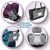 Tapis à langer imperméable avec lingettes intelligentes Kit de station à langer de voyage de poche lavable pour bébé matelas à langer portable