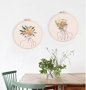 Nouvelle conception DIY : Broderie artistique corporelle, nouvelle broderie DIY très populaire avec cerceaux en bambou - Product Image 3