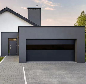 Portes <span class=keywords><strong>de</strong></span> <span class=keywords><strong>garage</strong></span> doubles automatiques en aluminium sans cadre, modernes et luxueuses, en verre trempé 16x8, pour villas - Product Image 4