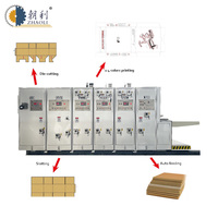 Automatic 1/2/3/4 Flexo Print Slotting Die Cutting Machine Corrugated Pizza Box Making