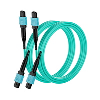 Cordon de brassage optique multimode OM3 12 fibres MPO-12 Type B UPC Femelle MPO vers MPO LSZH 3,0 mm