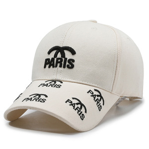 Nuovo Cappello <span class=keywords><strong>da</strong></span> Sole Unisex Oxford 2024, Stile Chanel, in Puro Cotone con Visiera Rigida e Lettera Ricamata - Product Image 6
