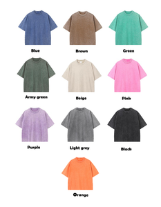 <span class=keywords><strong>T</strong></span>-<span class=keywords><strong>Shirt</strong></span> Crop Vintage di Alta Qualità in Cotone Pesante Lavato all'Acido per Uomo, <span class=keywords><strong>Stampa</strong></span> Logo Personalizzata, Maglietta Oversize Boxy - Product Image 4
