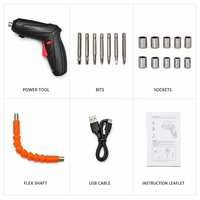 Perceuse-visseuse sans fil portable professionnelle avec moteur sans balais et batterie au lithium, kit d'outils électriques
