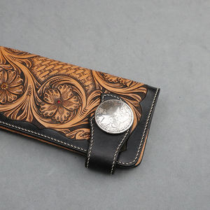 Venta caliente de alta calidad de aleación de zinc 38MM plata antigua logotipo personalizado moneda Conchos hombres cinturón billetera hebillas fabricante directo - Product Image 5