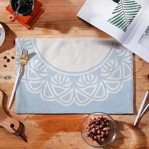 Estick Wholesale Customs Eco-Friendly Handmade Natural Round Rattan Water Hyacinth Woven Placemats For Wedding Dining Table