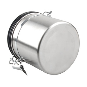 Stainless Steel Kitchen Food Storage Jar <strong>Cereal</strong> Storage <strong>Box</strong> 1400ml Coffee Bean Sealed Canister - Product Image 3