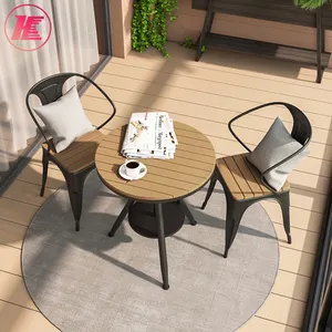 Conjunto barato de bistro jardim, conjunto de mobiliário ao ar livre mesa e cadeiras jardim conjunto de jantar de alumínio