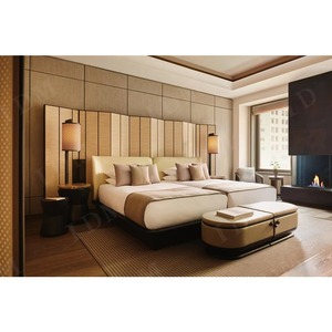 Meubles d'hôtel <span class=keywords><strong>Royal</strong></span>, canapé-lit en bois 5 étoiles, lit double king size, ensembles de meubles de chambre d'hôtel, luxe moderne 5 étoiles - Product Image 4