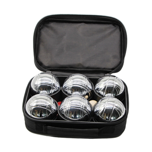 <span class=keywords><strong>Jeu</strong></span> <span class=keywords><strong>de</strong></span> boules <span class=keywords><strong>de</strong></span> <span class=keywords><strong>pétanque</strong></span> en métal chromé 6 pièces avec étui <span class=keywords><strong>de</strong></span> transport à fermeture éclair pour sports <span class=keywords><strong>de</strong></span> plein air sur pelouse - Product Image 1
