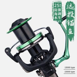 Carrete giratorio de pesca en el mar Hao Dun, 25kg, fuerza de frenado, ancla giratoria lejana, pez, copa de alambre de Metal oblicua grande NGK <span class=keywords><strong>II</strong></span> 5,2, 1 Relación de engranaje - Product Image 4
