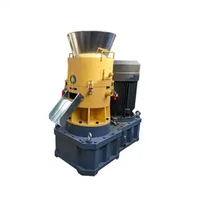400-500 Kg/H Línea de máquina de pellets de madera de troquel plano Línea de producción de prensa de pellets de madera Máquina de pellets de madera