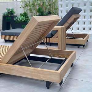 Chaise longue pliante d'extérieur, dossier réglable pour patio, plage, chaise inclinable d'extérieur - Product Image 6