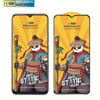 Verre trempé antistatique Esd pour protecteur d'écran de téléphone portable Kungfu Panda pour iphone 15 16 Pro Max oppo vivo Redmi Inifnix