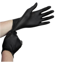 Vente chaude Gants En Nitrile Jetables Gants Noirs 100pcs Boîte pour Examen Travail Sécurité Sans Poudre