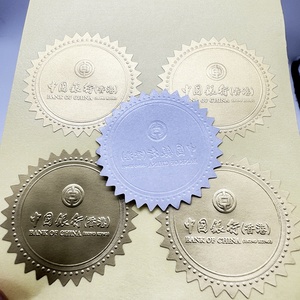 Adesivi per Bomboniere Personalizzati con <span class=keywords><strong>Logo</strong></span> in Lamina d'Oro Metallizzata e Rilievo, Adesivi di Ringraziamento - Product Image 3