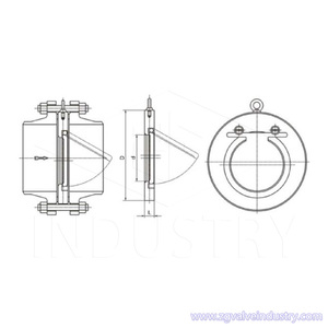 Giá tốt hiệu suất cao thép không gỉ API Wafer Swing kiểm tra Van-Mô hình ngắn - Product Image 2