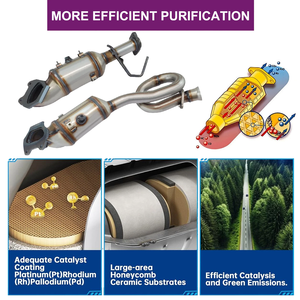 Piezas de Escape de Repuesto, Convertidor Catalítico de Acero Inoxidable Yueyang para Jeep Wrangler 3.6L 2012-2016 Euro IV Gasolina - Product Image 6