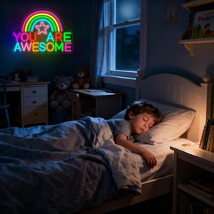 You Are Awesome Letreros Neon LED dimmable USB powered ambient <b>light</b> store <b>window</b> decoration <b>light</b> street indicator <b>light</b> 5v - Product Image 4
