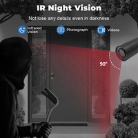 Caméra de sécurité extérieure HD 2MP 940nm infrarouge vision nocturne POE, mini caméra bullet CCTV IP réseau vidéo P2P étanche