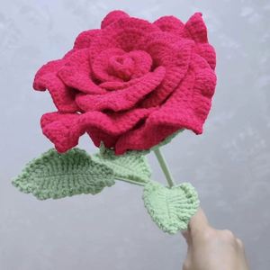 Luxury Handmade <strong>Crochet</strong> <strong>Tiny</strong> Thai Rose Artificial <strong>Flowers</strong> Real - Touch Quality Exclusive Events - Product Image 3