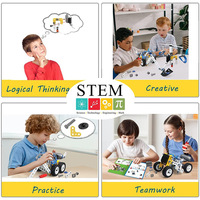 Jouet de construction en plastique souple STEM pour enfants, blocs de construction, voiture, tournevis 12-en-1, boîte à outils, puzzle combiné, pour les enfants de 4 à 6 ans, modèle