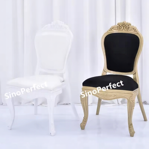 Vente directe usine – <span class=keywords><strong>Chaise</strong></span> de jardin empilable en résine blanche Napoléon, en plastique PP Tiffanie, idéale pour les événements et mariages – Offre spéciale - Product Image 2