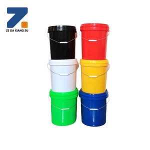 Fûts en plastique de qualité alimentaire personnalisés avec couvercles et seaux à poignée en plastique pour usage alimentaire et chimique - Product Image 1