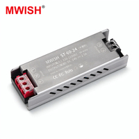 Driver LED semi-encapsulé ultra-plat MWISH ST-60-24 60W 24V pour profilé lumineux linéaire