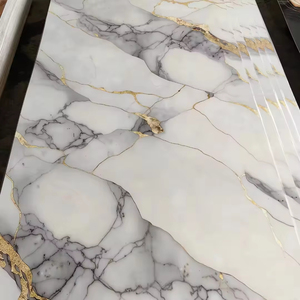 Lastra di Marmo <span class=keywords><strong>PVC</strong></span> ad Alta Densità e Alta Qualità, Piastrella <span class=keywords><strong>in</strong></span> <span class=keywords><strong>PVC</strong></span> Effetto Marmo, Pannello Murale UV, Carta da Parati/<span class=keywords><strong>Pannelli</strong></span> Murali - Product Image 6