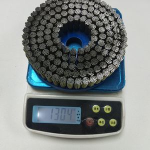 <span class=keywords><strong>Brosse</strong></span> de disque de fil nouée en acier enduit de laiton de diamètre résistant de 150mm pour la finition - Product Image 5