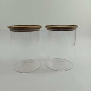 Fornitura diretta in fabbrica <span class=keywords><strong>barattolo</strong></span> di vetro per alimenti a buon mercato nuova fornitura di cibo secco Dispenser cucina tè caffè zucchero contenitore contenitore di vetro - Product Image 4