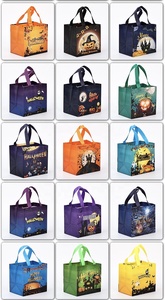Custom Halloween <b>Christmas</b> Laminated Non Woven Tote <b>Bag</b> Grocery Shopping Halloween <b>Christmas</b> <b>Gift</b> <b>Bag</b> B-6034 - Product Image 6