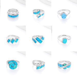 XYOP 925 bijoux en argent Sterling élégant et noblesse conception <span class=keywords><strong>opale</strong></span> anneaux personnalisé en gros cadeau pour les femmes - Product Image 4