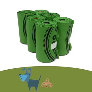 Sac à déjections pour chien et chat, biodégradable, épais et anti-fuite, avec pelle intégrée - Product Image 2