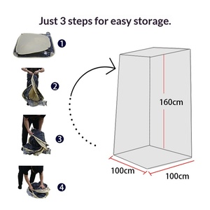 Tente de pêche HOUMU légère quatre saisons à structure stable pour une personne avec toile imperméable pour le <span class=keywords><strong>camping</strong></span> en plein air et l'observation des oiseaux - Product Image 3
