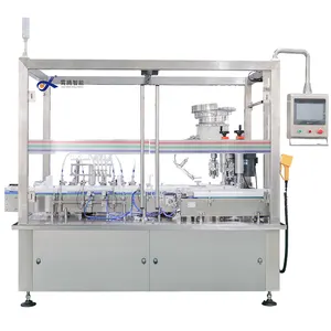 Auto viscous liquida and packaging machine vitamin c vial filling assembly machine 6 nozzle